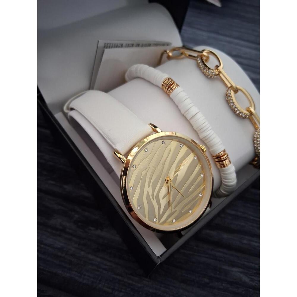 Vintage INC Women's Fashion LC Diamond Watch Gift Set